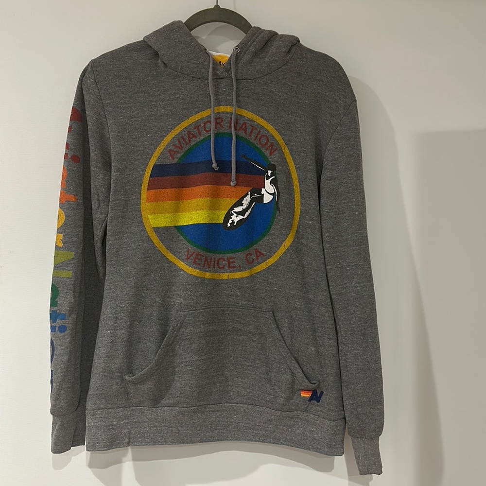 Like new. Aviator nation signature sweatshirt size medium